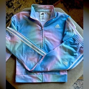 Adidas 2 piece track set - tye dye